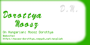 dorottya moosz business card